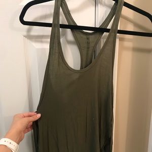 free people green tank top